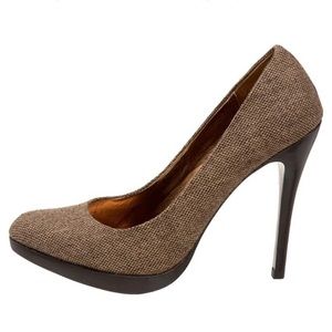 Charles By Charles David Cognac Tweed Heels